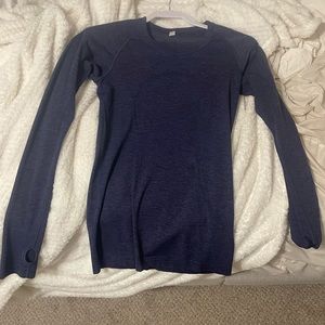 Dark purple lululemon long sleeve swiftly tech